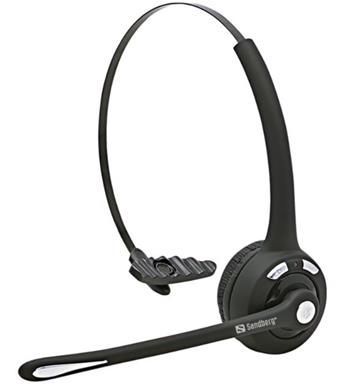 Sandberg PC sluchátka Bluetooth Office headset s mikrofonem, mono, černá