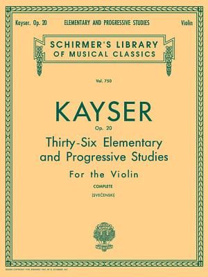 H.E. Kayser - 36 Elementary And Progressive Studies Complete Op.20 (Violin)(Paperback / softback)