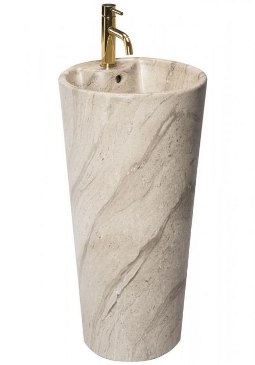 REA SAMOSTATNĚ STOJÍCÍ KERAMICKÉ UMYVADLO BLANKA NATURAL MATT MARBLE REA-U4664