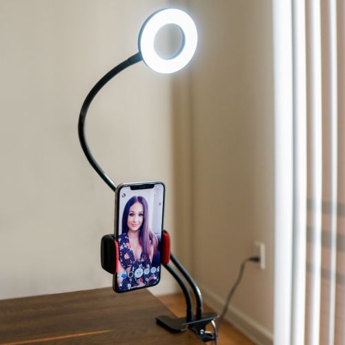 DZL Selfie držák na telefon s LED přisvícením - BR4110
