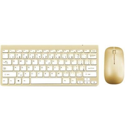 Set klávesnice s myší set wg klávesnice + myš, bluetooth, zlatá
