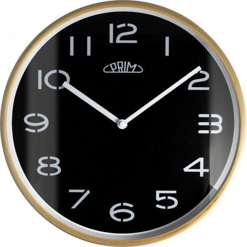 Nástěnné dřevěné hodiny PRIM Woody kombinují retro a moderní styl.  E01P.4048 Nástěnné hodiny PRIM Woody