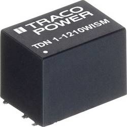 DC/DC měnič napětí do DPS TracoPower TDN 1-1212WISM, 12 V/DC, +12 V/DC, 90 mA, 1 W, Počet výstupů 1 x