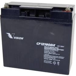 Olověný akumulátor Vision Akkus CP12180DX CP12180DX, 18 Ah, 12 V