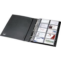 Sigel VZ301 kniha vizitek s kroužkovou vazbou 400 karet (š x v x h) 270 x 325 x 53 mm černá (matná) plast