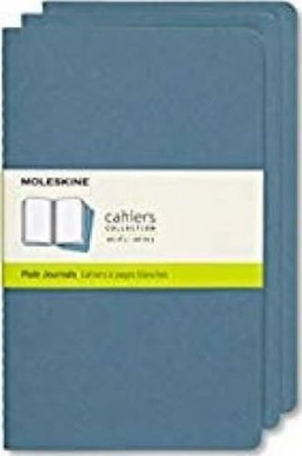 Moleskine Sešity 3 ks modré L, čisté