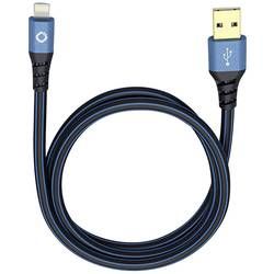 IPad/iPhone/iPod datový kabel/nabíjecí kabel Oehlbach 9321, 0.50 m, modrá, černá