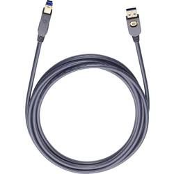 USB 3.0 kabel Oehlbach USB MAX A/B 9222, 5.00 m, černá