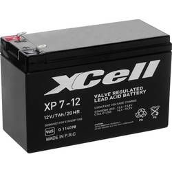 Olověný akumulátor XCell XP712 XCEXP712, 7 Ah, 12 V