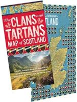 Clans and Tartans Map of Scotland (folded) - A colourful, illustrated map of clan lands with 150 registered clan tartans, plus information about Highland Dress, the story of tartan, and the clan system. (Waverley Books Waverley Books)(Sheet map, folded)