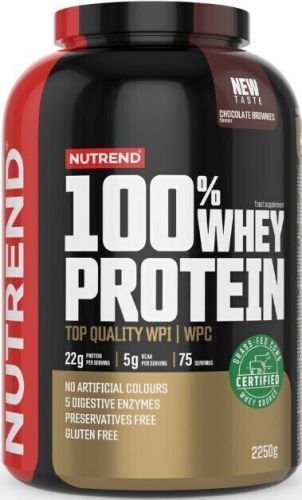 NUTREND 100% Whey Protein 2250g Chocolate Brownies
