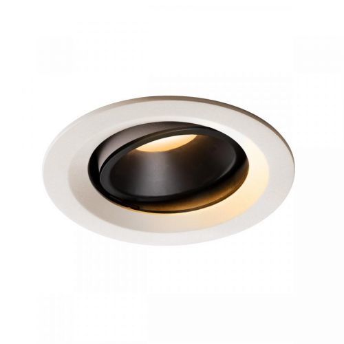 BIG WHITE NUMINOS® MOVE DL M vnitřní LED zápustné stropní svítidlo bílá/černá 2700 K 55° otočné a výkyvné 1003571