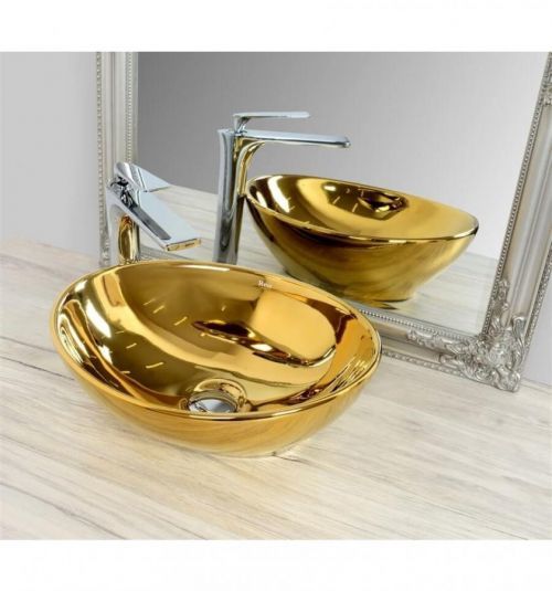 REA Umywalka nablatowa Sofia Gold REA-U9015