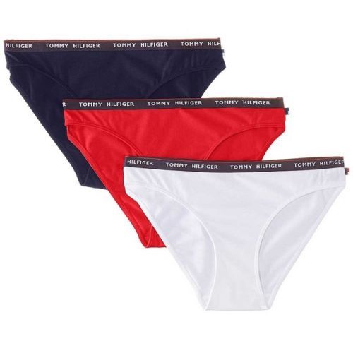 Kalhotky 3pcs UW0UW00043 vícebarevná T|O Tommy Hilfiger - XS - modro-bílo-červená