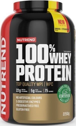 NUTREND 100% Whey Protein 2250g Banana Strawberry