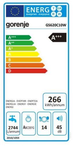 Gorenje GS620C10W + 10 let záruka na invertorový motor