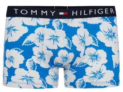 Boxerky Tommy Hilfiger UM0UM01493 429 Flowers PRINT Blue Barva: Modrá, Velikost: L