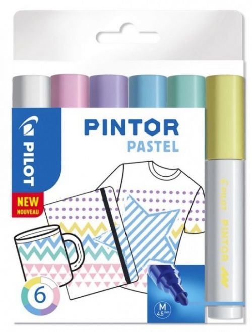 Popisovače Pilot Pintor Pastel - sada 6 ks 4077/S6