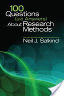100 Questions (and Answers) About Research Methods (Salkind Neil J.)(Paperback)