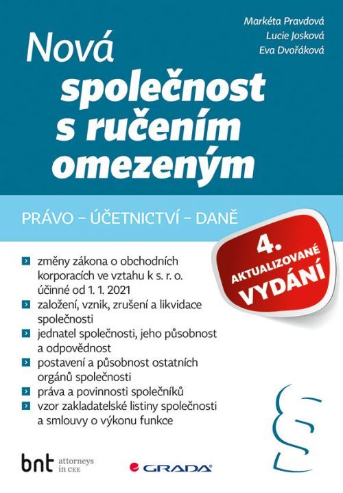E-kniha: Nová společnost s ručením omezeným - 4. aktualizované vydání od Josková Lucie