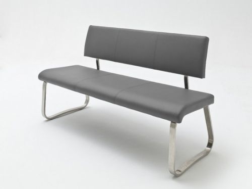Rovná lavice jídelní lavice lucile šedá