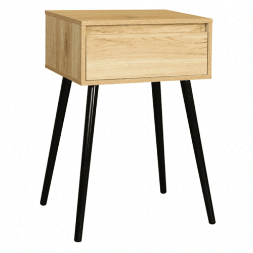 Noční stolek ALYSANDRA TYP 1 dub / černá Tempo Kondela