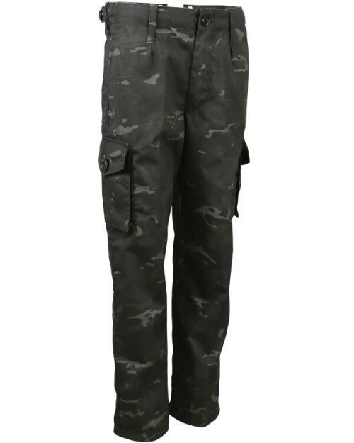 Dětské kalhoty S95 British Kombat UK® - BTP Black (Barva: British Terrain Pattern Black®, Velikost: 9-10 let)