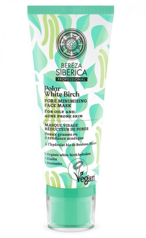 Natura Siberica Polární bílá bříza - Maska na minimalizaci pórů 100 ml