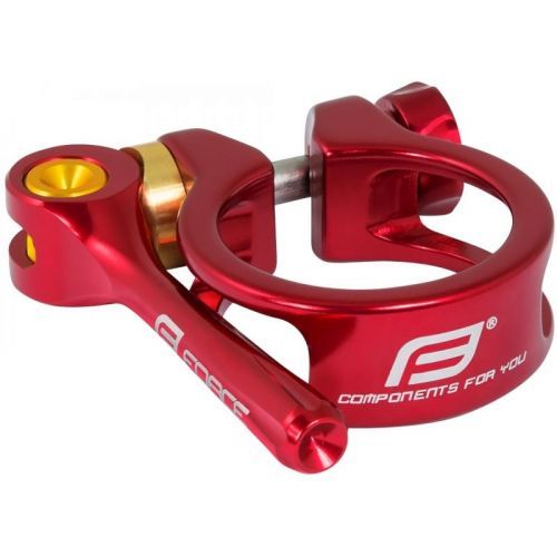 Objímka sedlovky Force 31,8mm - červená, RU (22032)