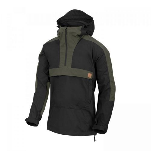 Bunda Woodsman Anorak® Helikon-Tex® - dvoubarevná černá / Taiga Green (Barva: Černá / Taiga Green, Velikost: XXL)