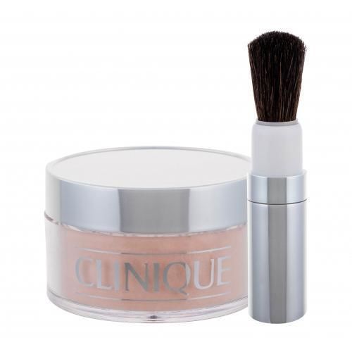 Clinique Blended Face Powder And Brush 35 g sypký pudr se štětcem pro ženy 04 Transparency