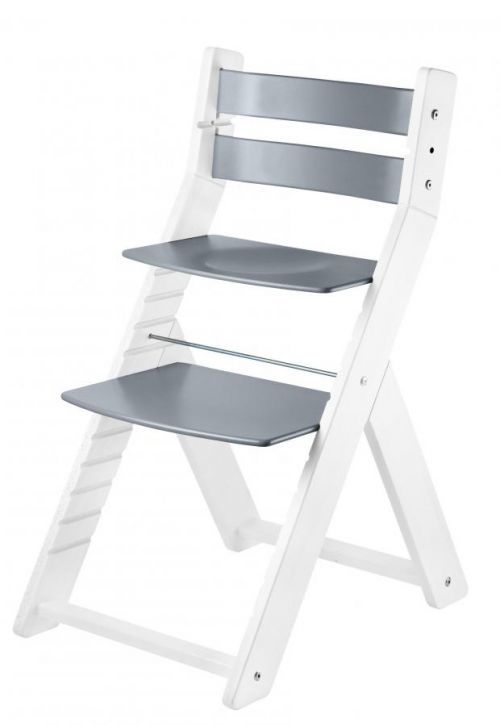 Wood Partner Rostoucí židle Sandy - bílá / šedá