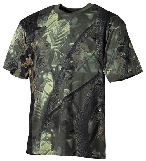 Bavlněné tričko klasického stylu US army MFH® - hunter (lovec)-zelená (Barva: Lovec zelený, Velikost: XL)