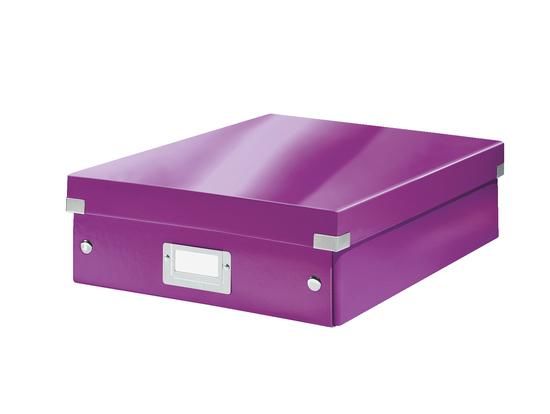 Organizační box Leitz Click&Store, velikost M, purpurová, 60580062