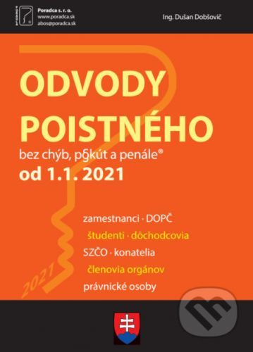 Odvody poistného od 1.1.2021 - Poradca s.r.o.