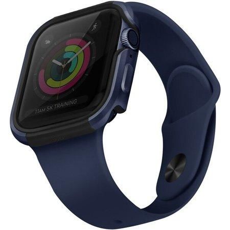 UNIQ Valencia kovové pouzdro Apple Watch Serie 4/5/6/SE (44mm) modré