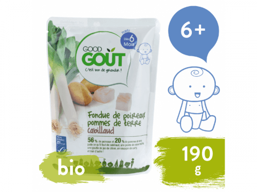 Good Gout BIO Pórek s brambůrkem a treskou (190 g)