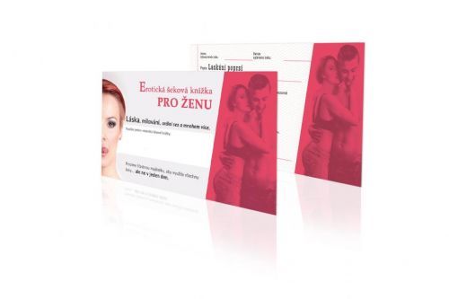 Erotická šeková knížka pro ŽENU