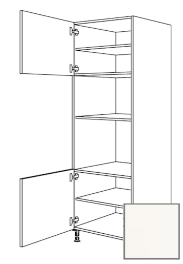 Kuchyňská skříňka vysoká Naturel Erika24 pro troubu a mikrovlnnou troubu 60x214,7x56 cm bílá 450.GMDK1.L