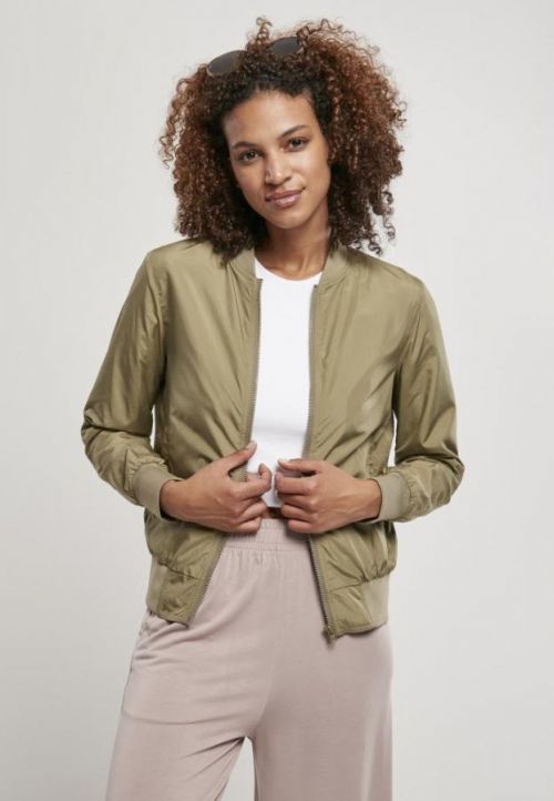 Ladies Light Bomber Jacket - khaki 3XL