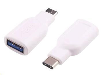 PremiumCord Adaptér USB-C/male - USB3.0 A/female, OTG, bílá