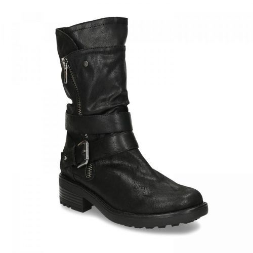 DÁMSKÉ BIKER BOOTS ČERNÉ