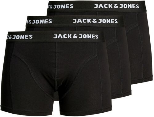 Jack&Jones 3 PACK - pánské boxerky JACANTHONY 12171944 Black XXL