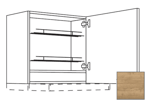 Kuchyňská skříňka horní Naturel Sente24 pro digestoř 60x72x35 cm dub sierra 405.WDAF657RN