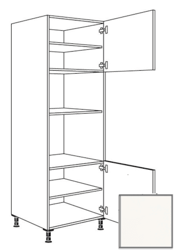 Kuchyňská skříňka vysoká Naturel Erika24 pro troubu a mikrovlnnou troubu 60x214,7x56 cm bílá 450.GMDK1.R