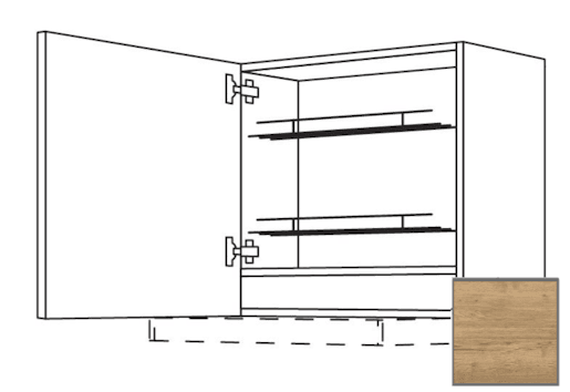 Kuchyňská skříňka horní Naturel Sente24 pro digestoř 60x72x35 cm dub sierra 405.WDAF657LN