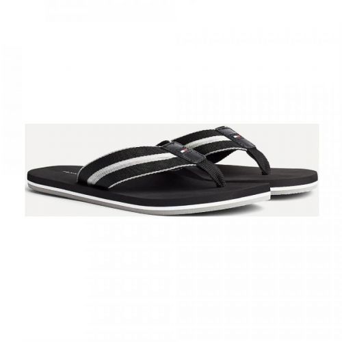 Tommy Hilfiger pánské černé žabky - 41 (BDS)