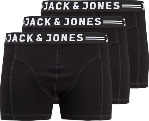 Jack&Jones PLUS Pánské boxerky JACSENSE 12147591 Black 4XL