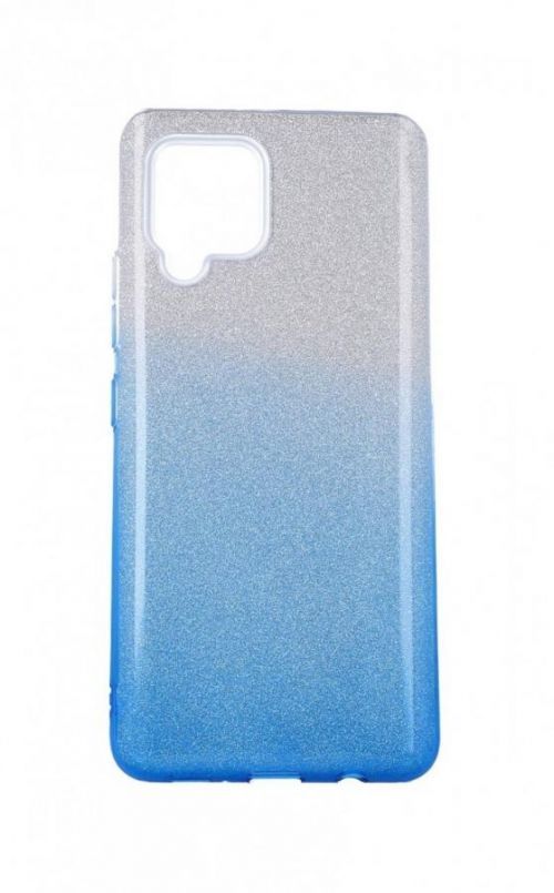 Kryt TopQ Samsung A42 glitter stříbrno-modrý 55361