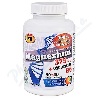 JML Magnesium 375mg+vit.B6 tbl.90+30